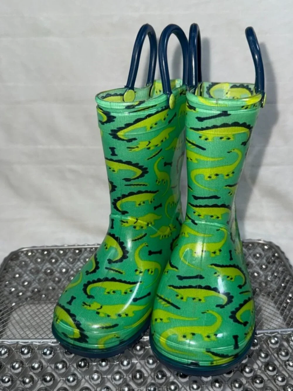 Lilly of New York Dinosaur Rain Boots Toddler Size 7